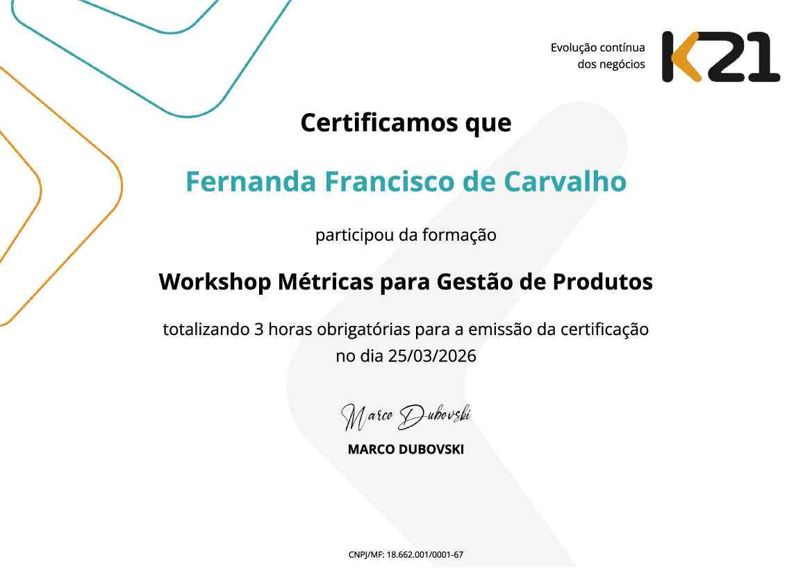 Certificado K21